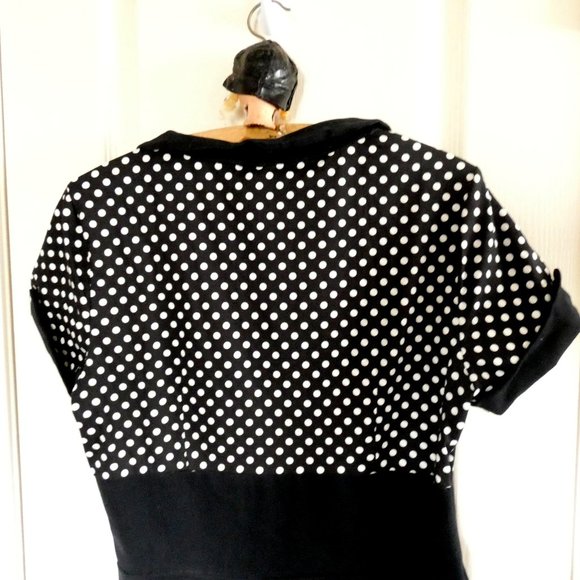 Retro Pinup Rockabilly Style Dress ACEVOG NWT Size Medium - Picture 8 of 9